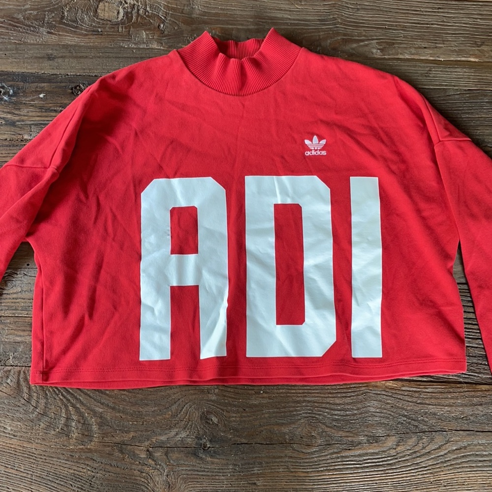 Adidas Originals Bold Age cropped sweatshirt EUC - Picture 6 of 8